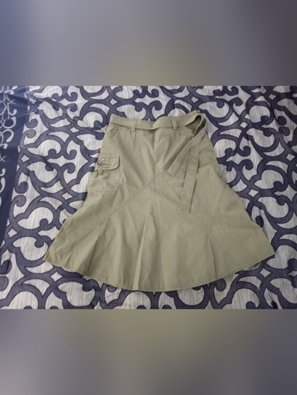 👠POINT ZERO NICOLE BENISTI Belted Midi Skirt👠